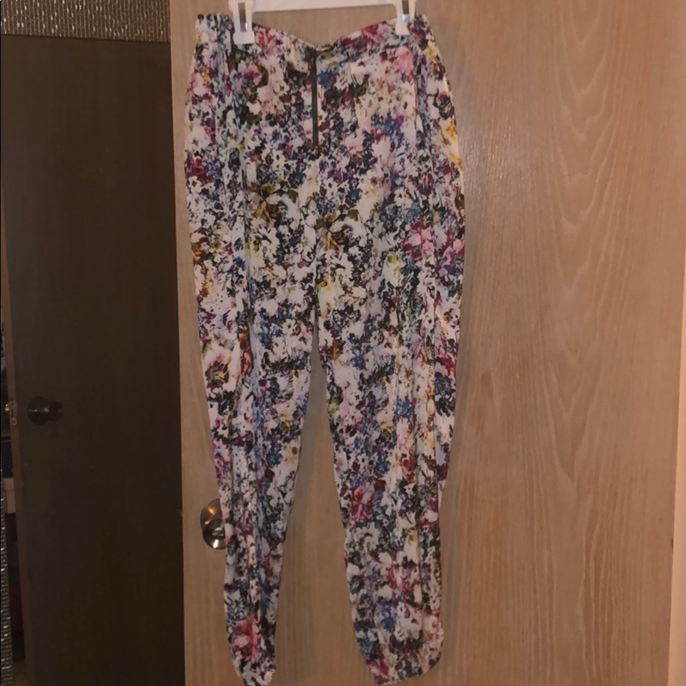 Milti color satin pants